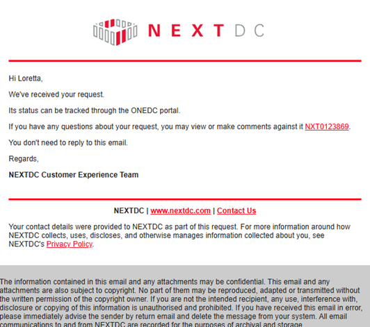 Notification Recieved