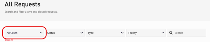 Request Page All Requests